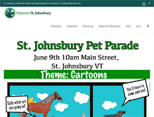 Tablet Screenshot of discoverstjohnsbury.com